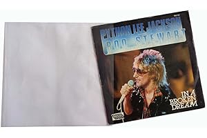 NONSOLO-COMPUTER Lot de 100 pochettes pour disques vinyle 7 '' (45 tours) - Transparentes et protectrices