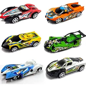 BHATI ECO SAELS Pullback Mini Car Toys for Kids Cars for 3+ Years Old 6 Pcs Mini Car Racing Friction Toy Car Set for Kids Boys and Girls Return Gift Item Multicolor Pack 6