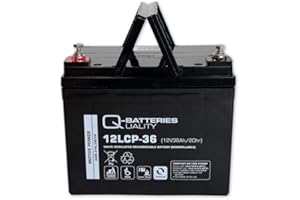 Q-Batteries 12LCP-36 / 12V - 36Ah Blei Akku Zyklentyp AGM - Deep Cycle VRLA