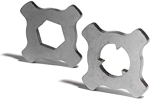 STUDIAMONDS 2 Llaves para Tacos Recambio de Botas de Fútbol con Forma Hexagonal y 3 Puntas en Acero zincado