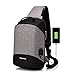 Produktbild hongrun Der stilvolle Männer Paket USB-Multifunktionsdrucker Single Schultertasche diagonal Paket Outdoor Reiten Rucksack