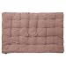 Produktbild Wohaga Palettenkissen, Baumwolle, dick gepolstert, 120x80x7cm - Bodenkissen Sitzauflage Polsterauflage, Sitzauflagen-Farbe:Antler Rose
