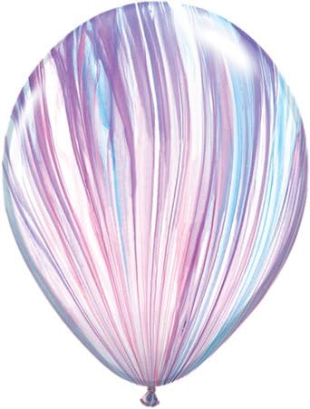 11" 5 Pack Of Fashion Tone SuperAgate Balloons