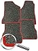 Produktbild Fussmatten grau-meliert Rand rot passend für Mitsubishi Eclipse D30 1995-2000 4-teiliges Set