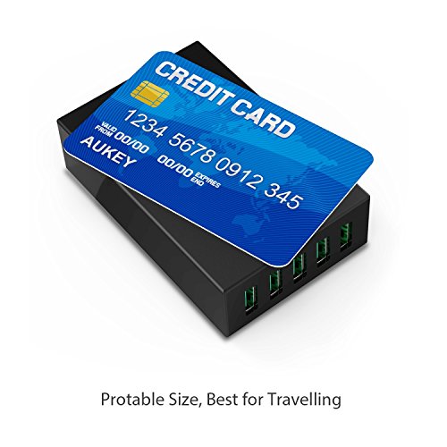 AUKEY Cargador USB 5 Puertos 50W 10A con Tecnolog a AiPower Una Corriente M xima de 2 4A para iPhone iPad Air Pro HTC LG y m s reviews AUKEY Cargador USB 5 Puertos 50W 10A con Tecnolog a AiPower Una Corriente M xima de 2 4A para iPhone iPad Air Pro HTC LG y m s