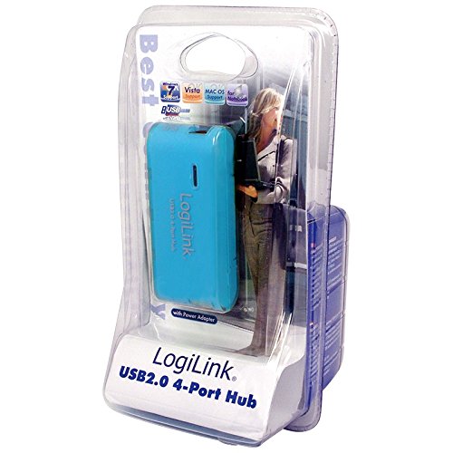 LogiLink 4-Port Hub USB 2.0 mit Netzteil, blau - 2