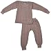 kuchipoo Unisex Regular Fit Thermal Top and Pyjama Set (KUC-THR-102_2-3 years_Brown) RS.379.00