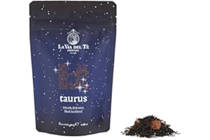 La Via del Tè - Tè nero Taurus - sacchetto 50 gr - aroma dolce di fragolina e pesche