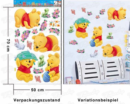 Wandaufkleber Wandtattoo Wandsticker Deko Winnie Pooh Kind Kinderzimmer WAG-034 - 2