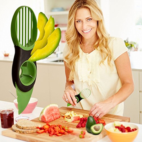 Ören Avocadoschneider; 3 in 1 Avocadoschäler, Avocadoentkerner - 6