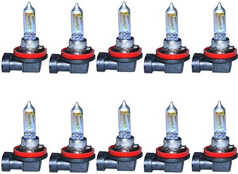 10pcs H11 12V 55W 3000K Golden Yellow Car Halogen Bulb