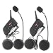 Produktbild Fodsports 2x1200M Motorrad Bluetooth Headsets Motorradhelm Bluetooth Gegensprechanlage Set Sprechanlage Headset DSP