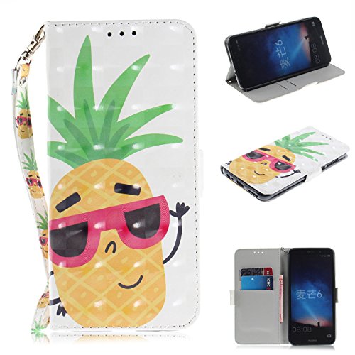 Preisvergleich Produktbild Hülle Mate10 Lite Handyhülle Mate10 Lite [Premium Leder] [Standfunktion] [Kartenfach] [Magnetverschluss] 3D Schlanke Leder Brieftasche für Hülle Mate10 Lite (10)