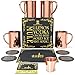 Produktbild Krown Kitchen - Moscow Mule Kupferbecher | Becher Tassen Set 4er | 16oz