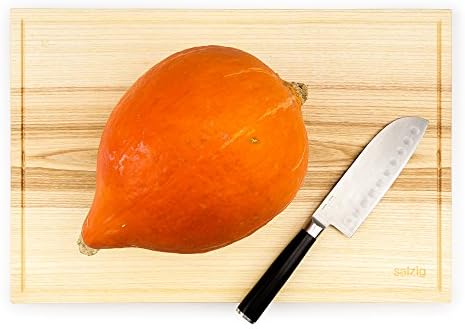 FORMGUT® Chopping Board Wood, two-sided Sweet &amp; Salty for separating the food // Wooden board with juice groove, solid wood, chopping board, cutting board // Ash Large