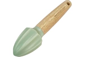 Fackelmann Spremi limoni manuale da cucina, spremiagrumi per arance, limoni, in PP con manico in legno di Hevea 100%, spremiagrumi da lavare a mano, dimensioni 17 cm, Linea Ocean