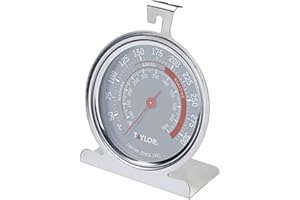 Taylor Pro Thermomètre de Cuisson au Four, Jauge de Température de Cuisine Précis et Multi-Fonctions pour Cuisson au Four ou Barbecue, Résistant Jusqu'à 300°C, Garanti 5 Ans, Acier Inoxydable