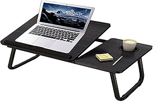 LINGDA Uniguardian Faltbare Laptoptisch fürs Bett, Notebooktisch,Lapdesks für Lesen oder Frühstücks mit Getränkehalter