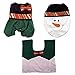Produktbild SAILUN Weihnachten Toilette Abdeckung Tank Teppich Bad Satz Weihnachtsdekoration Weihnachtsdeko WC-Sitzbezüge Toilettendeckelbezug (schneemann Grüner Hut)