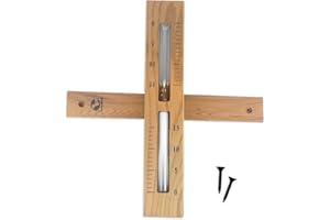 SudoreWell® - Clessidra per sauna Premium, 15 minuti, in legno di cedro scuro con sabbia bianca
