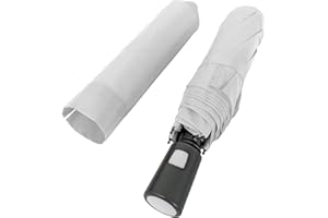 PERLETTI Ombrello Pieghevole da Pioggia Tinta Unita Donna Uomo - Ombrello Portatile da Borsa Antivento con Apertura Automatica - Ombrello Mini Tascabile da Viaggio Resistente - Diametro 96 cm