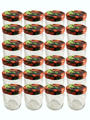 12er Set leere Rundgläser Mini Gläser 53 ml Deckelfarbe Obst To 43 Sturzgläser Honig Kaviar Marmeladengläser Obstgläser Einweckgläser Senf, Honig, Gläser, Einmachgläser, Portionsgläser, Probiergläser, Imker Honiggläser Honigglas - 2