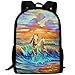 Produktbild HOJJP Most Durable Lightweight Water Resistant College School Computer Bag One Size - Sea Colorful Surreal Painting