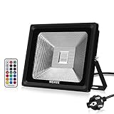 rgb 5050 Funkfernbedienung: Led rgb kann über eine Funkfernbedienung (im Lieferumfang enthalten) um 360 ° bewegt werden, die andere MEIKEE strahler farbig mit einem maximalen Abstand von 35 Metern ebenfalls steuert.