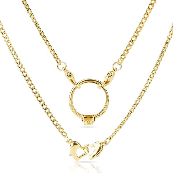 JewelryWe Halsketting met ringhouder van roestvrij staal