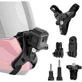 TILONKJ FPV Chin Holder for Motorcycle/Bike Helmet | Chin Strap for GoPro Hero 9-13, Insta360 X4/X5, dji Osmo Action 4/5 Pro