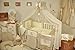 Stunning Baby Canopy / Mosquito Net for Cot + Fitting / Holder - Beige Stars