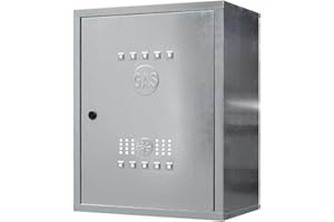 GRAN SASSO INOX Cassetta per Contatore Gas in Lamiera Zincata – Spessore 6/10 – Dimensioni 50x40x25 – Dotata di chiave