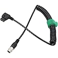 HangTon Power Cable for Fujinon Nikon Canon B4 ENG 2/3" Lens Servo D-Tap to Hirose 12 Pin Female Coiled