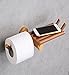 Produktbild Sucastle® 360*155*49mm Holz Toilettenpapierhalter, Rollenhalter, Wandhalter Rollenhalter aus Hochwertigem Papierhalter