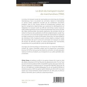 Le droit du transport routier de marchandises (TRM)