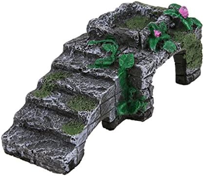 BLJRGS Turtles Resin Climb Stone Tortoise Hide House Reptiles House Reptile Hide Cave Habitat Ornament L