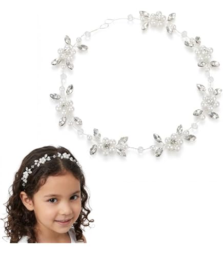 Fermaglio Per Capelli Con Fiocco E Velo Bianco Perle - Grande 20x45 Cm Fatto A Mano Per Sposa, Addio Al Nubilato E Damigelle