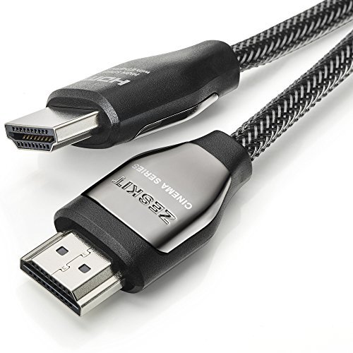 Zeskit Cinema Series-Hochgeschwindigkeits-HDMI-Kabel, HDMI 2.0 mit Ethernet, 4K, UltraHD, 3D, HDR, ARC (2 Meter)