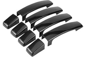 Broco Range Rover Sport, 4pcs voiture brillant poignée de porte extérieure Noir Couverture for Range Rover Sport Discovery 3 Freelander 2