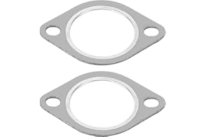 EVONECY Metal Xhaust Manifold Gasket, 18107502346 2pcs Durable Exhaust Manifold Gasket for Car