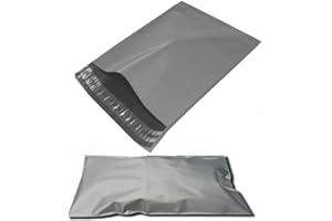 DIVCHI Strong Poly Mailing Postage Postal Bags Quality Self Seal Grey Plastic Mailers Mailing Bags (12x16”,50Pcs)