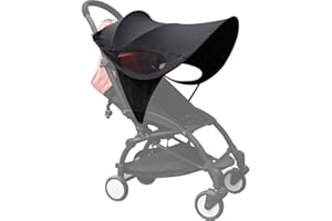 ROMIRUS Pare-soleil pour poussette compatible avec Babyzen YoYo 2/Yoyo 6+, protège du vent, des UV et de la pluie
