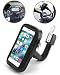 Produktbild TecHERE BikeCase Universalhalterung für Motorroller/Motorroller / Motorroller/Handyhalterung für Apple iPhone/Samsung Galaxy GPS (Schwarz)