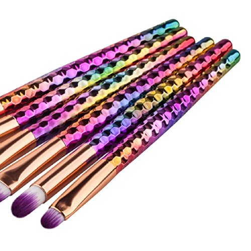 Vovotrade ❤❤ 6Pcs bunte Kosmetik Augenbraue Lidschatten Pinsel Make-up Pinsel Sets Kits Tools - 4
