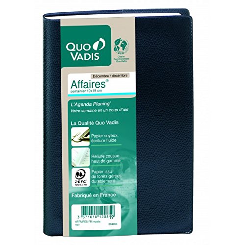 Télécharger Quo Vadis Impala AFFAIRES PRESTIGE Agenda civil Semainier 10x15cm Noir Année 2019 Gratuit