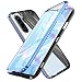 Produktbild Kompatibel Hülle Huawei P30 Pro Magnetische Handyhülle Stark Magnetische Adsorption Technologie Metallrahmen 360 Grad Vorne hinten Gehärtetes Glas Schutzhülle,für Huawei P30 Pro Case - Schwarz + blau