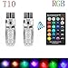 Produktbild Dastrues 2 Stück/Set 12 V LED Auto Licht mit Fernbedienung T10 5050 SMD RGB Auto Innenraum Bulb Strobe Glühbirnen