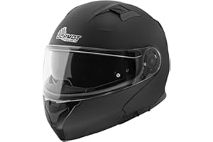Germot GM 970 Klapphelm schwarz matt ECE 22.06 mit Sonnenblende und P/J Homologation, XL 61/62