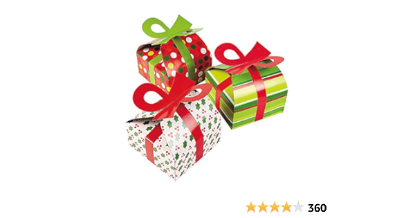 3d christmas gift boxes with bow party favor & goody bolsas & paper goody bolsas