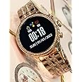 Primate GEN 9 OG Version Women's Smartwatch with Elegant Rose Gold Metal Strap & HD Display, Bluetooth Calling, 500+ Watch Faces, Health Monitoring, Sports Modes, and IP67 Waterproof Rating (Gen9x)
